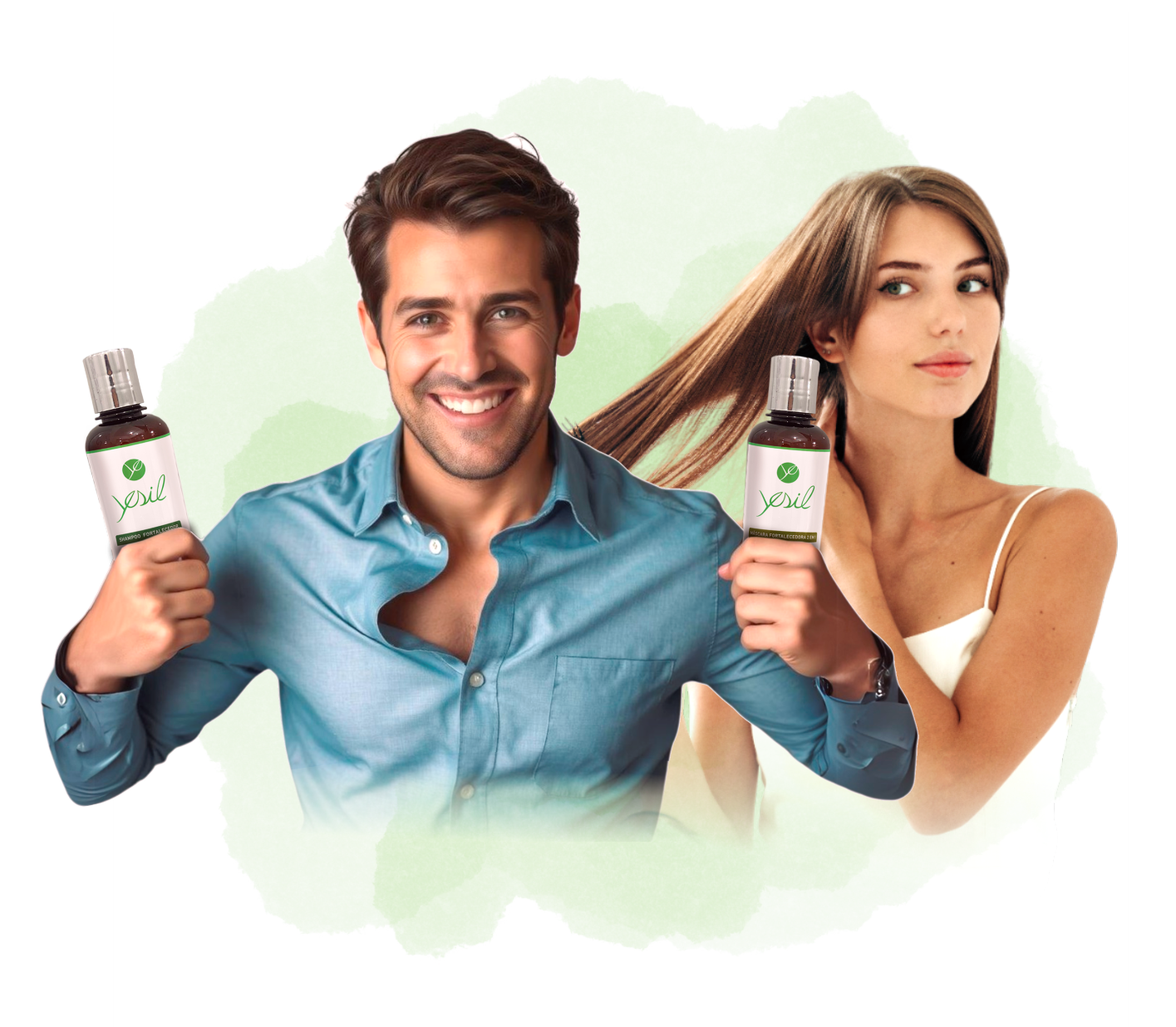 Kit Shampoo e Máscara Homem e Mulher